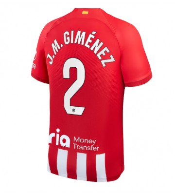 Atletico Madrid Jose Gimenez #2 Kotipaita 2023-24 Lyhyet Hihat